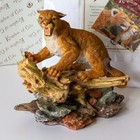 Maruri Design Kingdom Of Cats Kc-9706 Mountain Lion On Tree 1997 W  Box   Coa