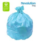 45 Gallon Blue Trash Bags Commercial High Density 0 7 Mil Can Liners 100-count