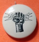 Black Panther Party For Self Defense 1966 7 8  Black Hand With Lightning Button