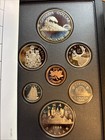 Lot 2-1988  1986 Royal Canadian Mint Proof Set 7 Coins Special Ed  Silver Dollar