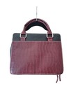 Christian Art Gifts Brown Croc Embossed Bible Cover Case Large L Purse Style