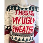 Aeropostale Womens This Is My Ugly Sweater Medium Christmas Holiday 100  Cotton
