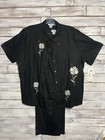 Reese Kelly Women   s Vintage 3 Piece Embroidered Black Pant Set Size 2x