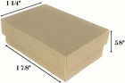 10 Lot Of Kraft Brown Cotton Filled Jewelry Packaging Gift Boxes