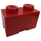 Lego 2 Stud  1x2  Red Storage Brick Empty Collectible Container