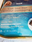 Sleep Styler Hair Rollers 8 Large 6    Heat Free  Soft Curlers Washable Thick