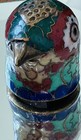 Vtg Cloisonne Brass Bird Thimble  Figural Animal Sewing Notion Collectible Art