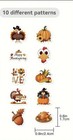 40 Pcs 1    Thanksgiving Stickers Envelope Seals Turkey Acorn Fall Kids Rewards