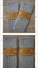 Crochet Handmade Spa Bath Wash Cloth Cotton Facial Reusable Blue Shell Set