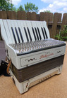 Vintage Working Smaller Lakeside Accordion   30099 Hand Painted W  Strap Hohner 