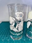 Vintage  E  T  Drinking Glasses Pizza Hut 1982 Collector   s Series Set Of 2
