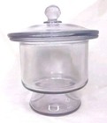 Antique Medical Depression Era Glass Laboratory Desiccator Coors Labware 
