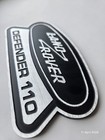 Land Rover Defender 110 Badge Four Wheel Drive  Badge Black Metal Station Wagon