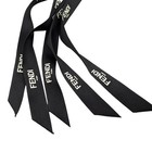 Lot Of 5 Fendi Roma Logo Ribbons 24 Inch Black White Gift Wrap Craft Accessory