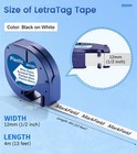 Compatible Dymo Letratag Refill 91331 White Plastic Label Tape 12mm 1 2 Lt-100h