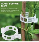 100-500pcs 25mm Garden Plant Support Clips Tomato And Veggie Trellis Twine