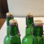 Vintage 6 Empty Grolsch Swing Top Green Beer Bottles W  Seals Home Craft 16 Oz
