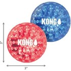 Kong Squeezz Geodz Squeaker Ball Dog Toy Assorted 2 Pk