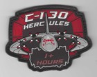 Set Of 6 Patches C-130 Hercules For Pilot With Hours Flight Times 1  To 4000 Hrs