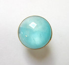Antique Hatpin Aqua Moonstone Glass