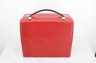 Vintage Bernina 807 Sewing Machine Red Hard Carrying Case Box Storage Handle