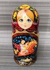Matryoshka Doll Set Of 7  Vtg Authentic Handiwork                    H8   D4 