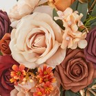 Wedding Arch Flowers Set Of 2 Flower Swag Arrangements Burnt Orange  Welcome