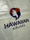 Hawaiian Airlines Logo White Disposable Plastic Bags W  Handles 16    X 15    Two