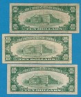 3- 10  Blue Seals 1-1934-a  1-1934-c  1-1934-d   Silver Certificate  Lot