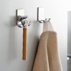 2x Razor Holder- Self-adhesive Stainless Steel Shaver Wall Mount - Bathroom O   
