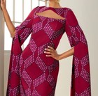 Size 10 Ashro Berry Formal Church Wedding Party Simply Sleeve Dress