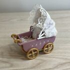 Calico Critters Sylvanian Baby Stroller Pram Buggy Carriage Baby Seat W Bottles