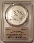 2018 John Adams 1 Oz Silver Presidential Medal Ms70 Matte Pcgs Fs Cleveland 