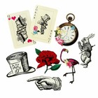 Alice In Wonderland Party Props   Xl Wedding Decorations Mad Hatters Card X8