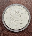 1999 Zambia 5000 Kwacha 1 Oz  999 Fine Silver - African Elephant Wildlife Coin
