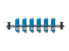12 Port Lgx Footprint Fiber Patch Panel Loaded With 6 Blue Lc Adapters From Usa