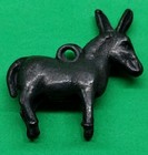 Vintage Donkey Charm Mule Jackass Charm  cast Metal Steel 