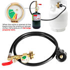 1lb To 20lb Propane Refill Adapter Extension Hose With Gauge On-off Control 40  