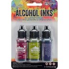 Tim Holtz Alcohol Ink  5oz 3 pkg Farmers Market-cranberry lettuce eggplnt New 