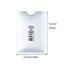 20pcs Rfid Silver Card Protector Sleeve     Anti   skimming  Demagnetization Safe