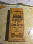 1880 s Antique Victorian J p Coats Spool Cotton Box Vintage Sewing Notion Cord 