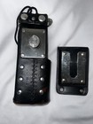 Vintage Nypd Motorola Radio Holder Leather Duty Belt Case W swivel Clip 1980 90s