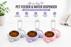 Automatic Pet Feeder   Water Dispenser For Cats   Dogs 3 Colors Bowl Set