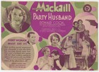 Movie Herald Party Husband Dorothy Mackaill Donald Cook 1931 Montezuma Ia