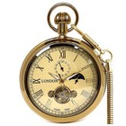 Classic Mechanical Pocket Watch For Men With Chain - Vintage Style Timepiece