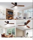 Sofucor 52 Inch Flush Mount Ceiling Fan With Remote 