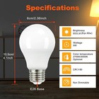 24 Pack A19 Led Light Bulbs 9w Equivalent 60w No-dimmable Daylight 5000k E26