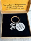 Sweet 18 Silver Heart Keychain With Quote New In Box