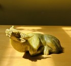 Elegantly Presented Shoushan Soapstone Water Ox Carving