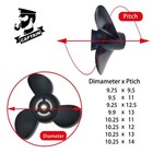 Boatman 9 25x12 5 Aluminum Outboard Boat Propeller Compatible Mercury Engines
